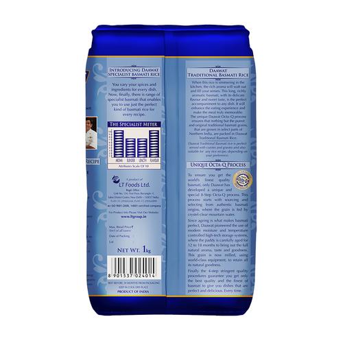 Daawat Basmati Rice - Traditional, 1 kg Pouch
